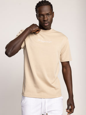 T-SHIRT OVER SIZE Beige / XXS