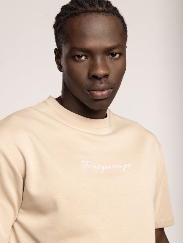 T-SHIRT OVER SIZE Beige / XXS