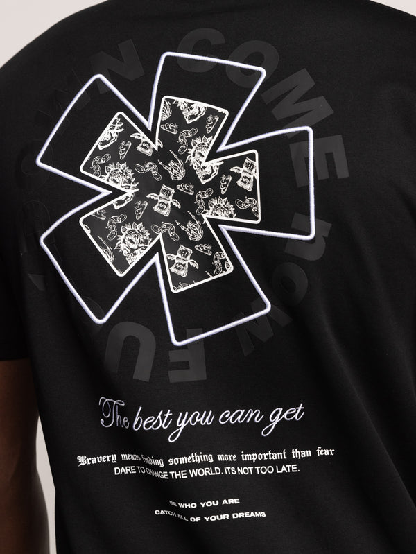 T-SHIRT OVER SIZE Black / XXS
