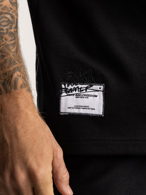 T-SHIRT OVER SIZE Black / XXS