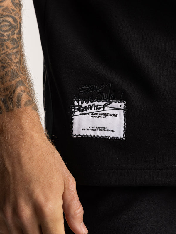T-SHIRT OVER SIZE Black / XXS
