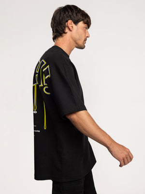 T-SHIRT OVER SIZE Black / XXS