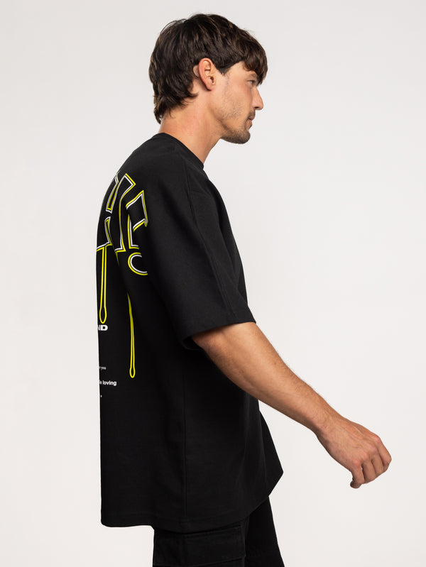T-SHIRT OVER SIZE Black / XXS