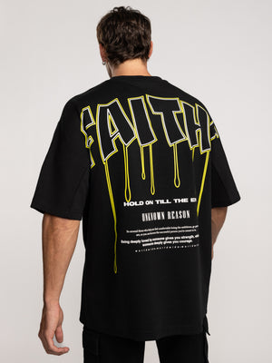 T-SHIRT OVER SIZE Black / XXS