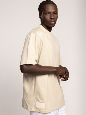 T-SHIRT OVER SIZE Beige / XXS