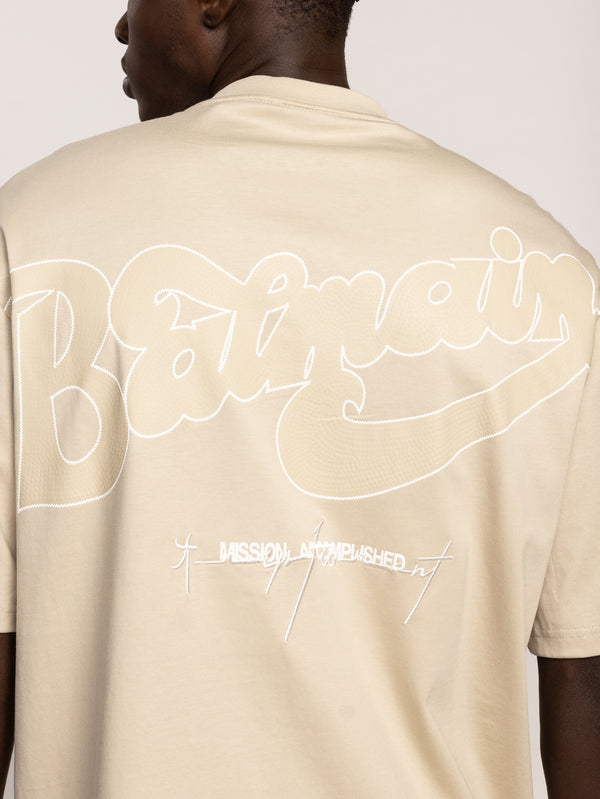 T-SHIRT OVER SIZE Beige / XXS