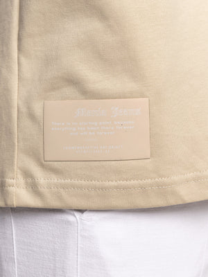 T-SHIRT OVER SIZE Beige / XXS
