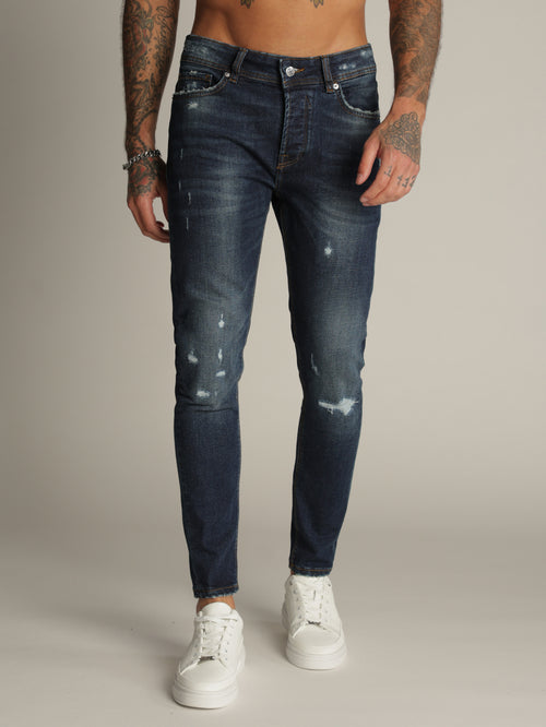 FASHION JEANS Dark Blue / 38