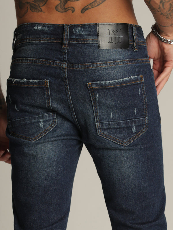 FASHION JEANS Dark Blue / 38