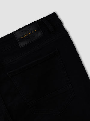 BASIC JEANS Scrubbed Black / 38