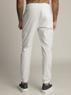 CARGO WOVEN PANTS White / 48