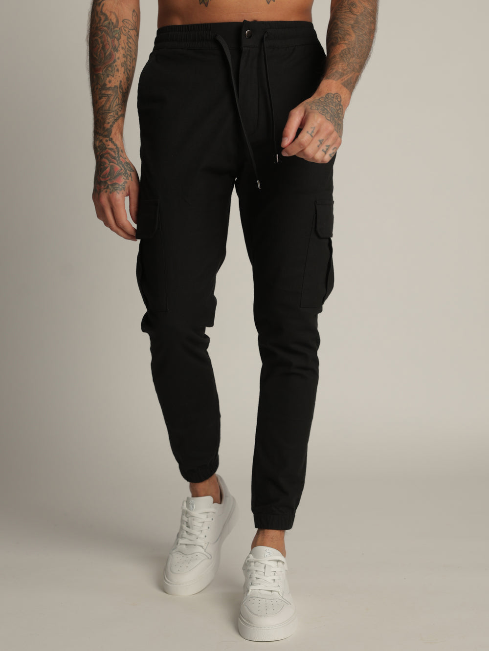 CARGO WOVEN PANTS White / 48