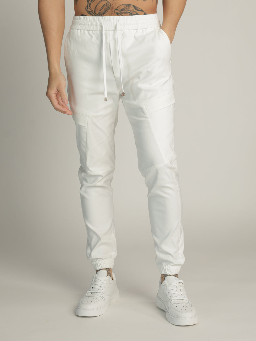 CARGO WOVEN PANTS White / 48