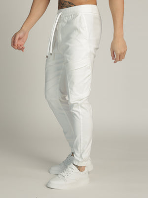 CARGO WOVEN PANTS White / 48