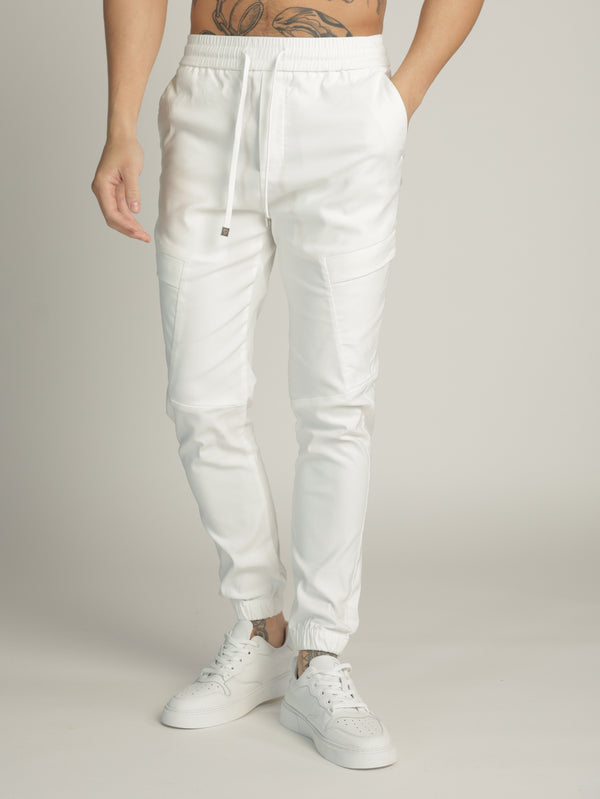 CARGO WOVEN PANTS White / 48