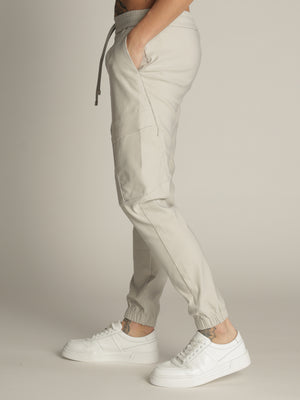CARGO WOVEN PANTS Light Gray / 48