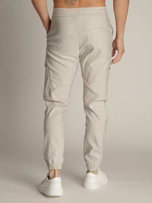 CARGO WOVEN PANTS Light Gray / 48