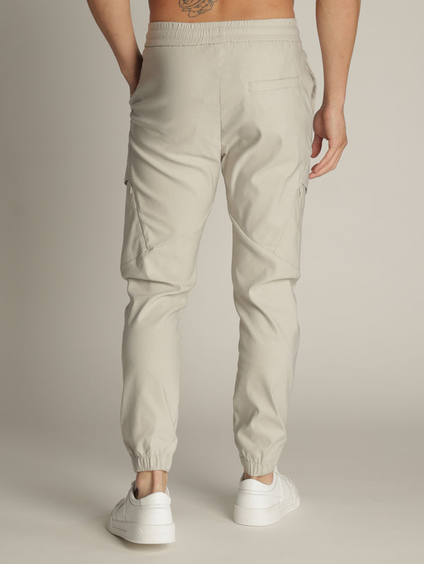 CARGO WOVEN PANTS Light Gray / 48