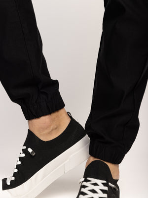 CARGO WOVEN PANTS Black / 48