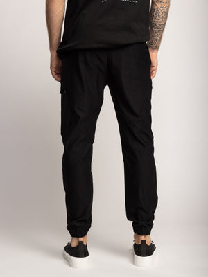 CARGO WOVEN PANTS Black / 48