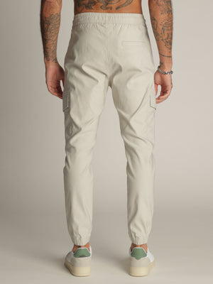 CARGO WOVEN PANTS Light Gray / 48