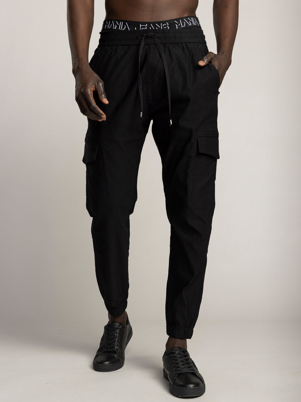 CARGO WOVEN PANTS Light Gray / 48