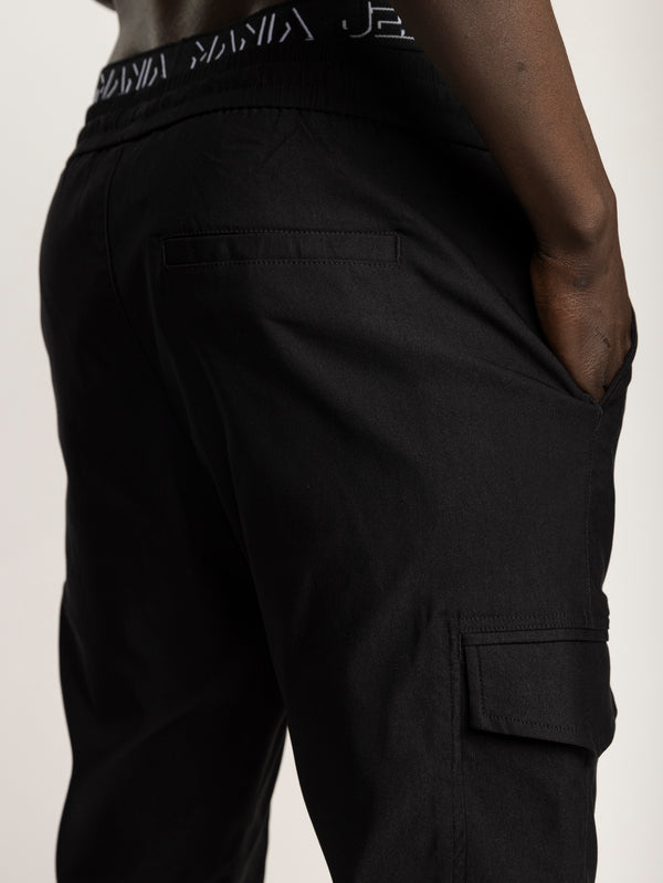 CARGO WOVEN PANTS Black / 48