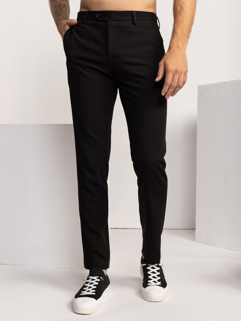 FASHION SUIT PANTS Black / 48
