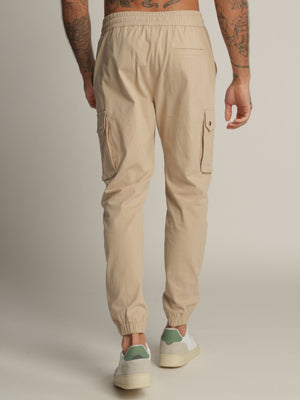 CARGO WOVEN PANTS Stone / 48