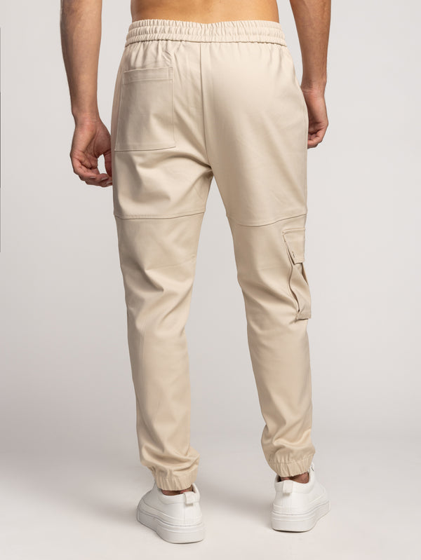 CARGO WOVEN PANTS Stone / 48