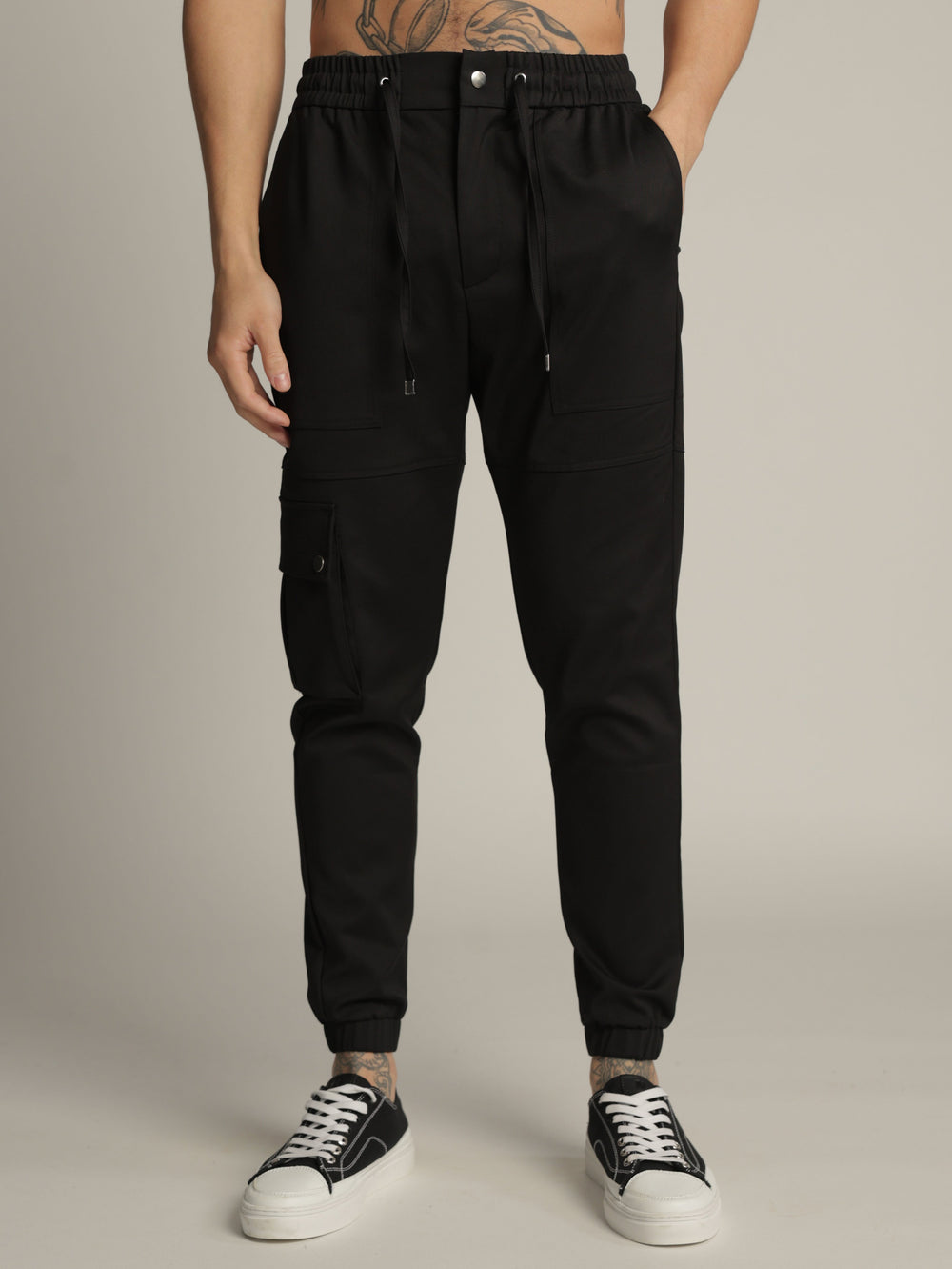 CARGO WOVEN PANTS Stone / 48