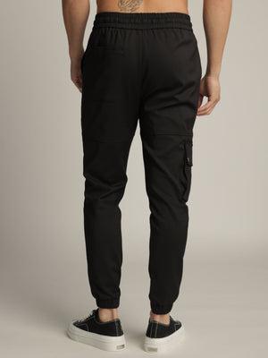 CARGO WOVEN PANTS Black / 48