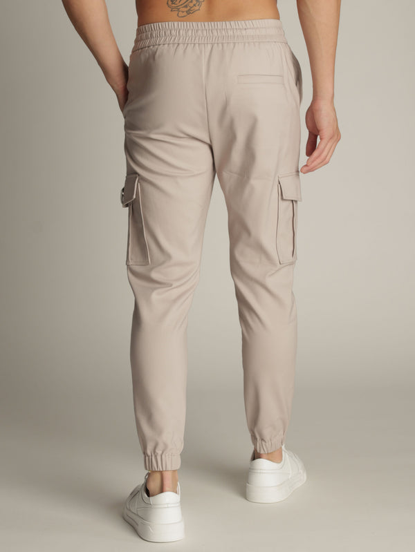 CARGO WOVEN PANTS Stone / 48