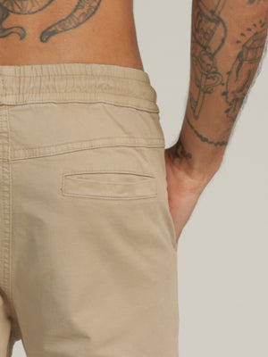 CARGO WOVEN PANTS Beige / 48