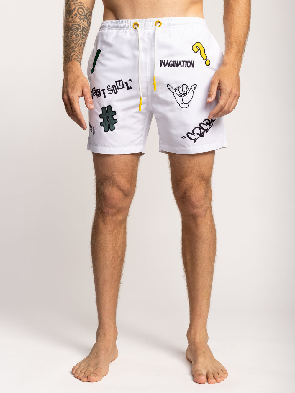 SWIMWEAR White / XXL