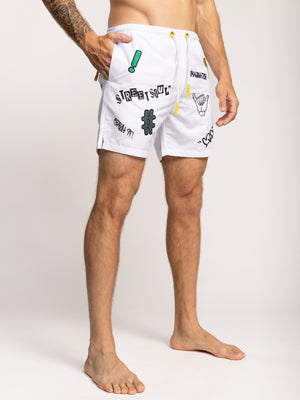 SWIMWEAR White / XXL