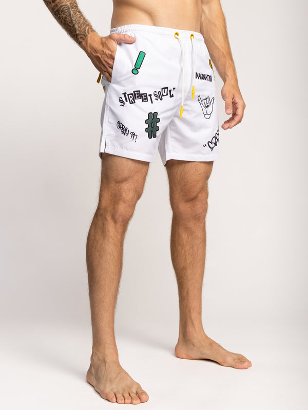SWIMWEAR White / XXL