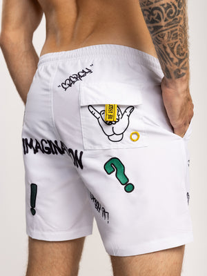 SWIMWEAR White / XXL