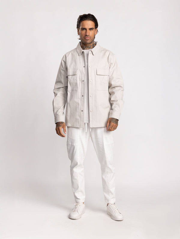 OVER SHIRT JACKET Light Gray / XXL