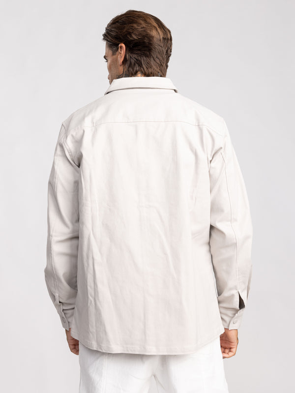 OVER SHIRT JACKET Light Gray / XXL