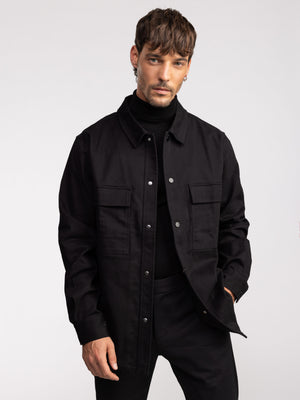 OVER SHIRT JACKET Black / XXL
