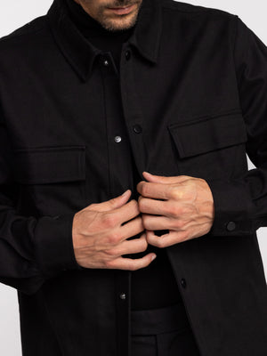 OVER SHIRT JACKET Black / XXL