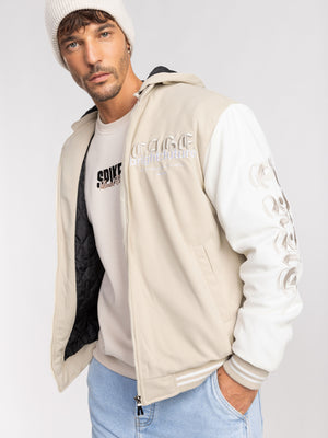 BOMBER JACKET Beige / XXL