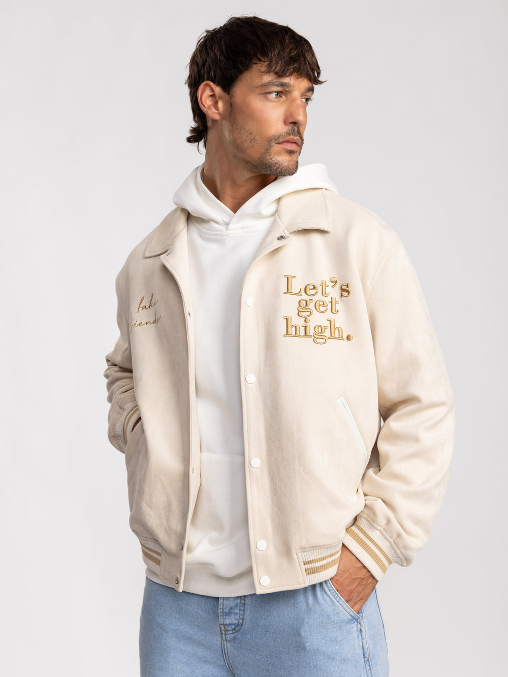 BOMBER JACKET Cream / XXL