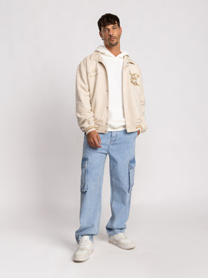 BOMBER JACKET Cream / XXL