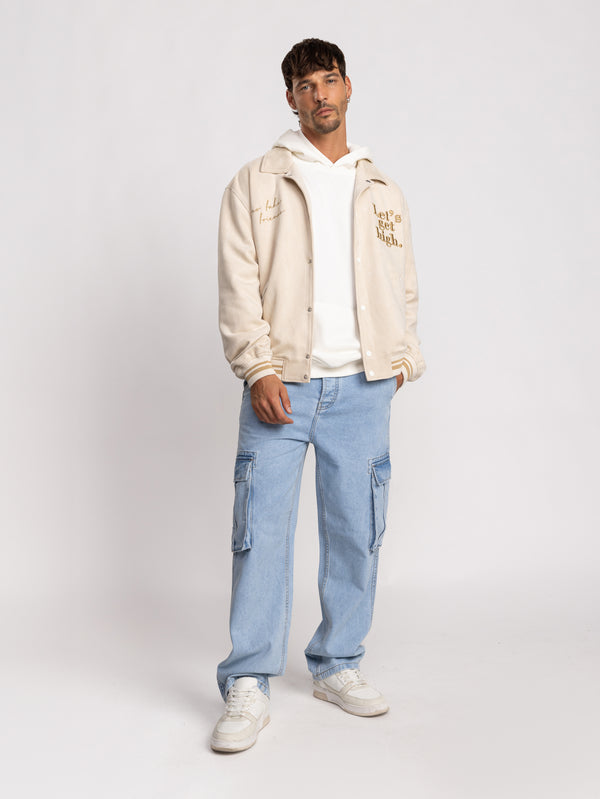 BOMBER JACKET Cream / XXL