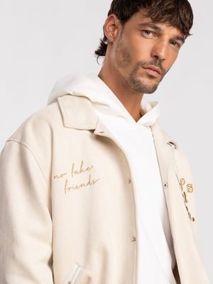 BOMBER JACKET Cream / XXL