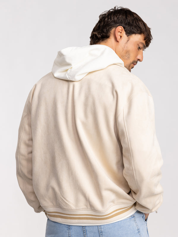 BOMBER JACKET Cream / XXL