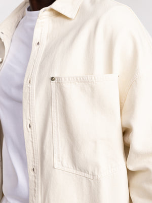 OVER SHIRT JACKET Cream / XXL