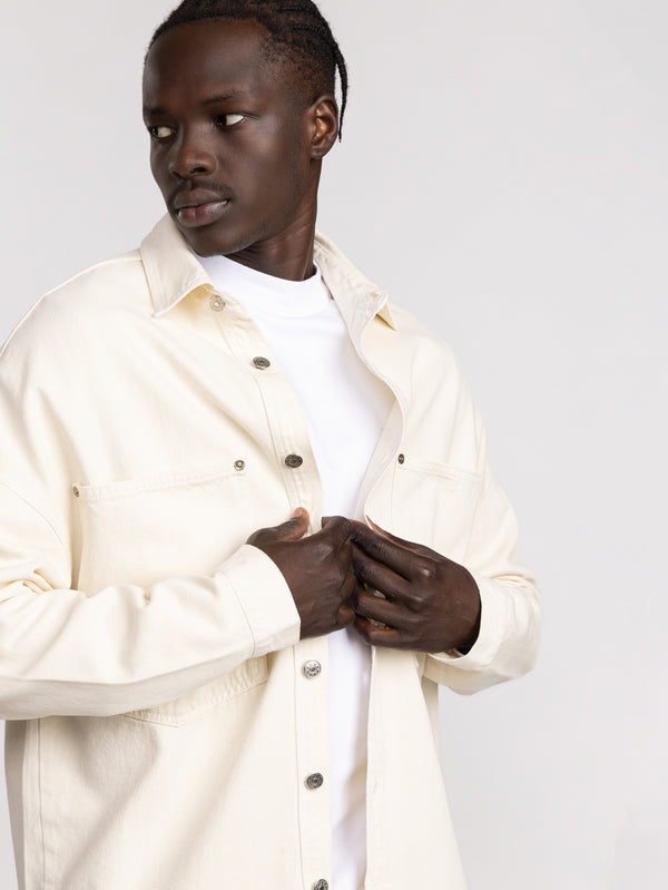 OVER SHIRT JACKET Cream / XXL
